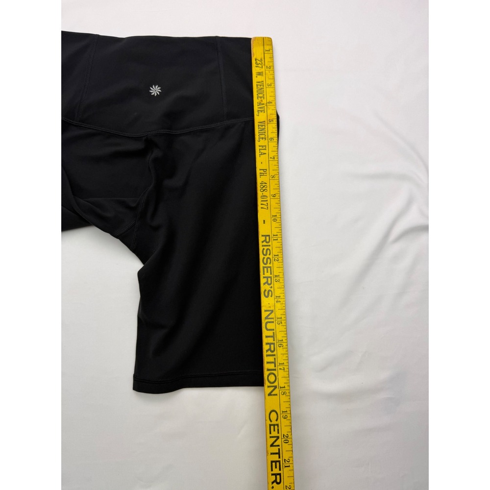 Athleta Ultra High Rise Elation 8" Shorts Black Biker Yoga Small S 1140 - Picture 7 of 8